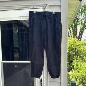 Athleta Women’s Black Linen Jogger Pants